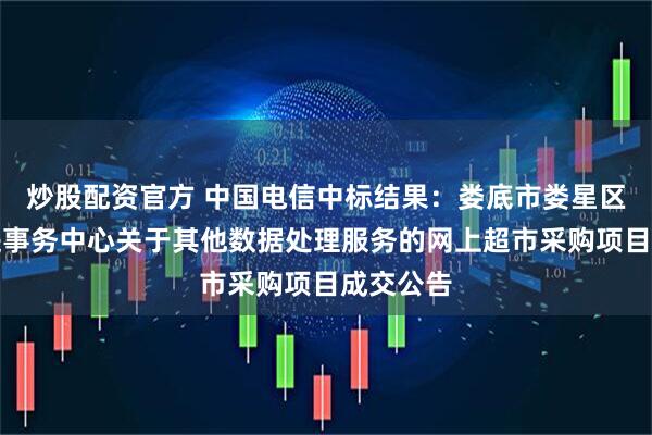 炒股配资官方 中国电信中标结果：娄底市娄星区投资促进事务中心关于其他数据处理服务的网上超市采购项目成交公告